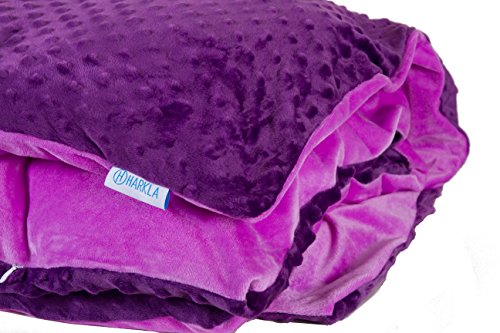 15lb Weighted Blanket for Autism & Anxiety - Great for Sensory Processing Disorder - Perfect for those who weigh 100 to 150lbs - The First Blanket with Cotton and PolyPellets