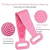 Silicone-Back-Scrubber-for-Shower-Handle-Body-Washer-Exfoliating-Texture-Scrubbing-Pad-Back-Cleaning-Bath-Strap-with-Soft-Brush-Bristles-and-massage-dots-Pink Silicone Back Scrubber for Shower, Handle Body Washer, Exfoliating Texture Scrubbing Pad, Back Cleaning Bath Strap with…