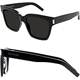 SAINT LAURENT SL 507 rectangular shape Sunglasses + Bundle with eSHADES Luxury Eyewear Kit