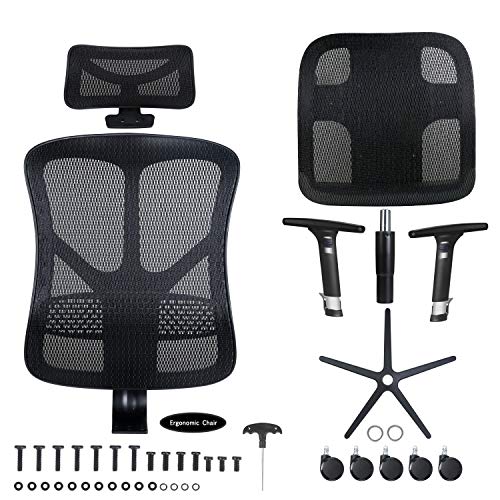 Argomax Ergonomic Mesh Office Chair High Back with Adjustable Headrest