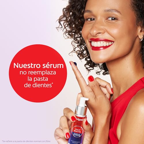 Max White Sérum Morado 40ml, Blanqueador Dental Instantáneo sin Flúor, Blanquea Instantáneamente, Fórmula de Doble Acción para Corrección del Color y Resultados Blanqueadores Duraderos
