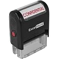 Confidential Self Inking Rubber Stamp - Red Ink