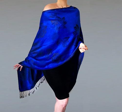 shawl for royal blue dress