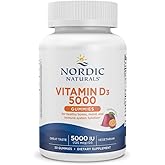 Nordic Naturals Vitamin D3 5000 Gummies, Passion Fruit - 30 Gummies - Support for Healthy Bones, Mood, & Immune System - Vege