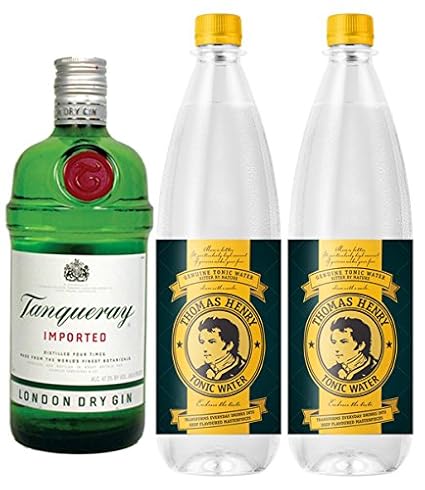 Tanqueray London Dry Gin (1 x 1.0 l) + Thomas Henry Tonic (2 x 1.0 l)