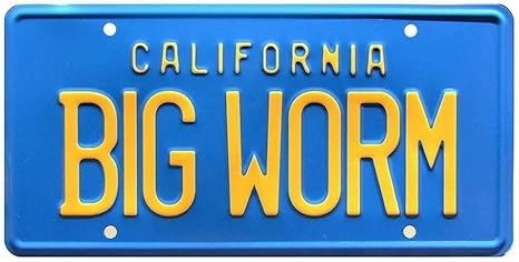 Amazon Co Jp アメリカ雑貨 ブリキ看板 Friday Big Worm S 61 Impala Number Plate フライデービッグ ウォーム 1961 インパラ ナンバープレート Big Worm カリフォルニア州 おしゃれ ホーム キッチン