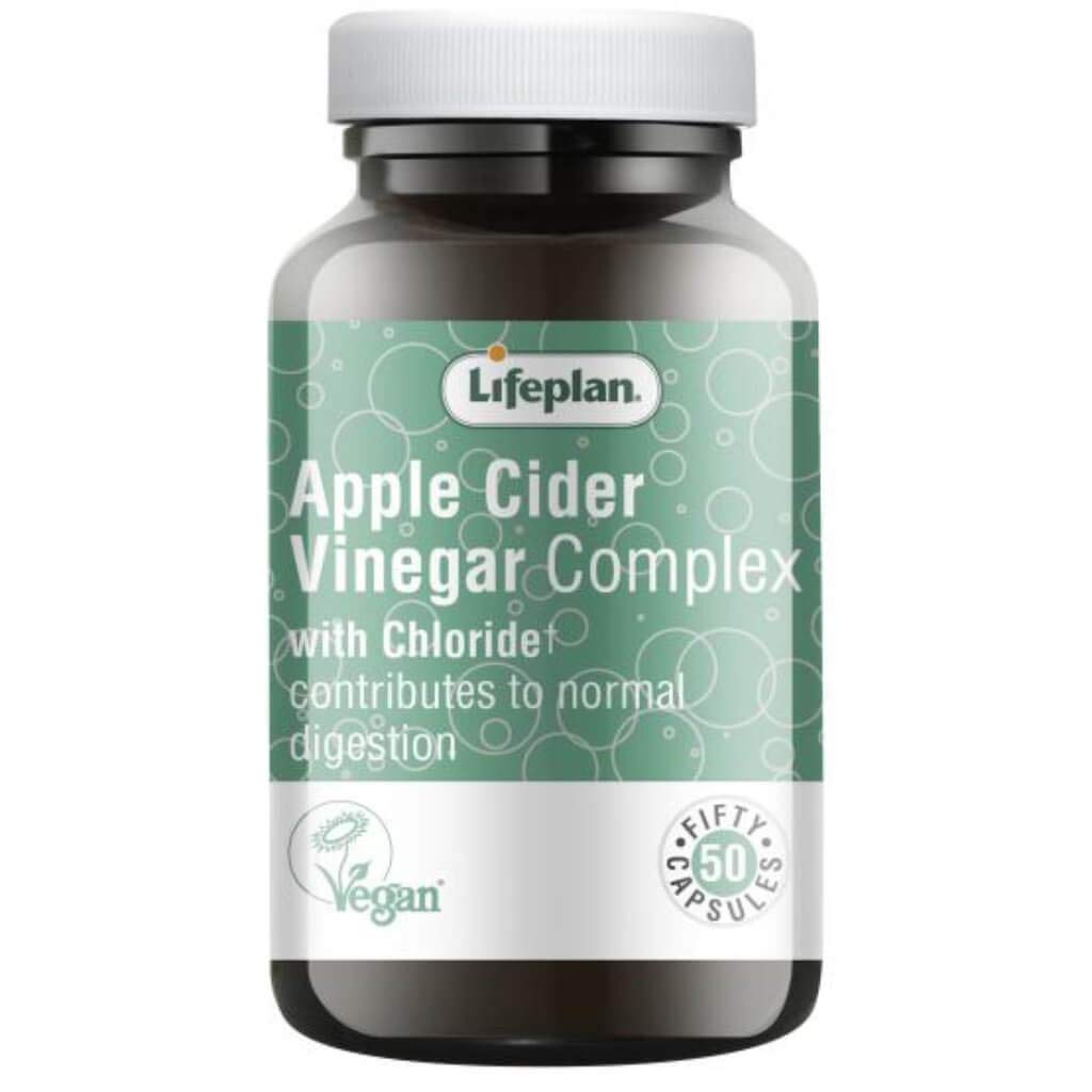 Lifeplan Apple Cider Vinegar Complex Capsules x 50. Award Winning Product. with sea kelp, Dandelion & Burdock.