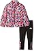 adidas Toddler Girls' Wind Jacket and Pant Set, Mosaic Print, 4T