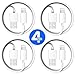 Lightning iPhone Cable, 4 Pack Certified Power Gadgets [Heavy Duty] 3 FEET/ 1 METER Lightning to USB Sync & Charge Cable Cord iOS10 iPhone, iPad, iPod (White)