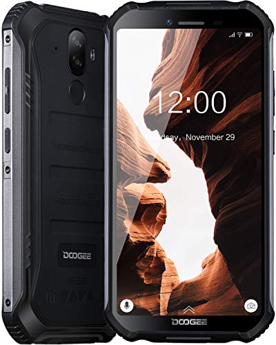 DOOGEE-S40-LITE-Moviles-Libres-Resistente-IP68IP69K-Impermeable-Smartphone-4650mAh-Android-90-Telefono-Movil-Todoterreno-55-Pulgada-Cmara-8MP5MP-Dual-SIM-2GB16GB-Face-ID-Huella-DigitalNegro