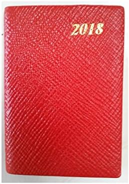 Charing Cross 2018 D732L Crossgrain Leather Diary Week to View 3" (H) x 2" (W) (Scarlet)
