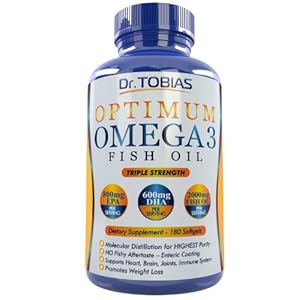 Dr. Tobias Omega 3 Fish Oil Triple Strength 180 Caps