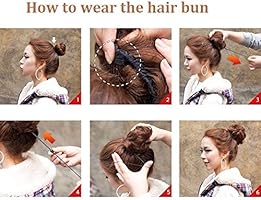 Amazon Com Rosette Hair 100 Human Clip On In Messy Hair Bun