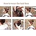 Rosette Hair 100% Human Clip on/in Messy Hair Bun Extension Curly Hair Chignons Donut Hair Piece Wig (Blonde)