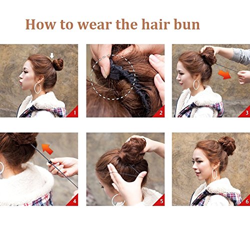 Amazon Com Rosette Hair 100 Human Clip On In Messy Hair Bun