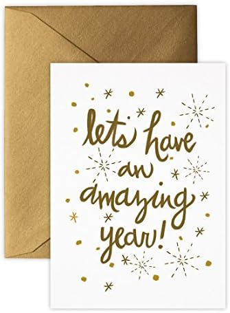 Christmas Cards (Holiday Cards, Greeting Cards), Amazing Year with Gold Edge - 10 Cards &amp; Envelopes