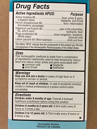 Kids Relief Pain & Fever Oral Liquid, 0.85 Fluid OZ - Thumbnail 3