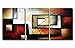 ARTLAND Modern 100% Hand Painted Abstract Oil Painting on Canvas The Maze Of Memory 3-Piece Gallery-Wrapped Framed Wall Art Ready to Hang for Living Room for Wall Decor Home Decoration 24x48inches