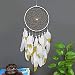 CHICIEVE Handmade Dream Catchers,White and Gold Feather Decoration for Christmas Wedding Party- Diameter 7.9" Length 27~29"