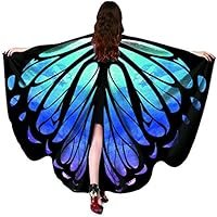 Shireake Baby Halloween/Party Prop Soft Fabric Butterfly Wings Shawl Fairy Ladies Nymph Pixie Costume Accessory …
