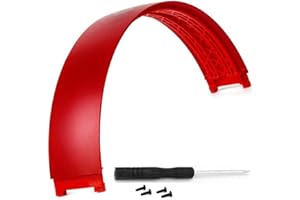 SRALOY Studio3-Red Earpad Replacement (Red, Faux Leather, 2 Pack) for Headphones