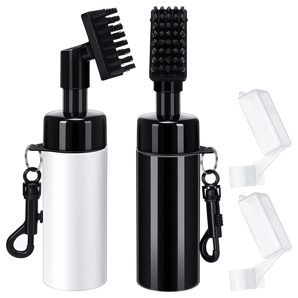 Hopbucan 2 Pcs Golf Club Cleaner Golf Cleaning Brush 6.3 Inch Golf Club Cleaner Brush Golf Club Cleaning Tool Golf Water Brush