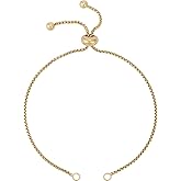 Beebeecraft 1 Box 5Pcs 23cm Stainless Steel Slider Bracelet Chain Gold Adjustable Bracelets Extender Chains with Ball Ends for DIY Craft Jewellery Making