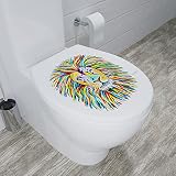 Croydex Steven Brown Lewis McZoo Flexi-Fix White Toilet Seat view 2