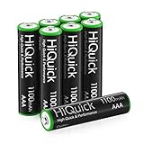 HiQuick AAA Rechargeable Batteries- AAA Batteries 1100mAh High Capacity Performa