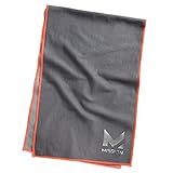 Mission HydroActive Max Large Cooling Towel, Charcoal/High Vis Coral, 11" x 33"