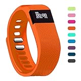 Fitness Tracker,Teslasz Bluetooth 4.0 Sleep Monitor Calorie Counter Pedometer Sport Activity Tracker for Android and IOS Smart Phone (Orange)