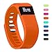 Teslasz Fitness Tracker, Bluetooth 4.0 Sleep Monitor Calorie Counter Pedometer Sport Activity Tracker for Android and IOS Smart Phone (Orange)