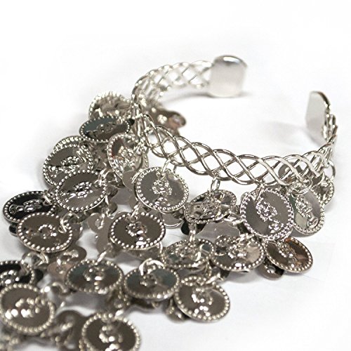 Seawhisper Belly Dance Coin Jewelry Set — Necklace, Earrings & Bracelet In Gold/Silver