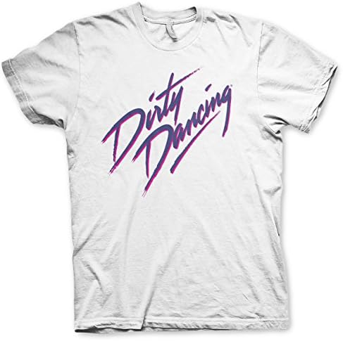 Officially Licensed Dirty Dancing Logo T-Shirt (White), Large