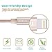 Tecland 3Pack 3FT 6FT 10FT Lightning Cable Nylon Braided Lightning to USB Charging Cord Charger for iPhone 6s,6, 6plus,6s plus, iPhone 5s 5 5c SE, iPad & iPod (gold)