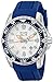 Bulova Men's 98B208 Stainless Steel Automatic Watch With Blue Rubber Band