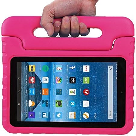 Fire 7 2015 Case - ANTS TECH Light Weight kids ShockProof Case Protective Cover Handle Stand for Amazon Fire 7 inch Display Tablet (5th Generation, 2015 Release Only)(Pink)