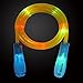 Kids Jump Rope - Led Glow in the Dark Light Up Jump Rope Flashing Color Change Skipping Rope Colorful Light Fun Toy Gift (Blue Handle)