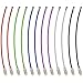 24 PCS 4 Inches Wire Key Ring Stainless Steel Keychain 2mm Cable Loops for Heavy Duty Luggage and ID Tag Keeper