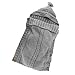 SEENFUN Newborn Baby Crochet Sleeping Bag Sleep Bag Wrap Swaddle Blanket(Dark gray)