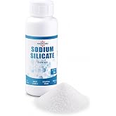 SOLIDLAND Instant Dissolving Sodium Silicate Powder - 12 OZ, 3.3 Modulus - Industrial Grade Water Glass Powder for Adhesives, Refractory, Concrete, Detergent &amp; Ceramic Applications