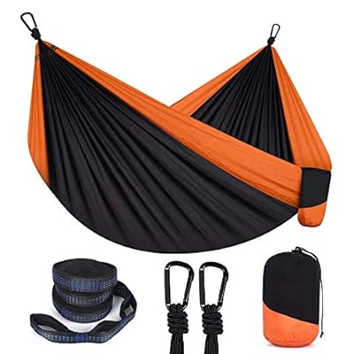 SANSUNTEK Hammock-Camping Hammock for Outdoors Travel Backpacking,Camping Gear-Double Hammock with Tree Straps(18+1… 51YBgysjUJL