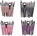 Gillberry 15 pcs/Sets Eye Shadow Foundation Eyebrow Lip Brush Makeup Brushes Tool (Gold)