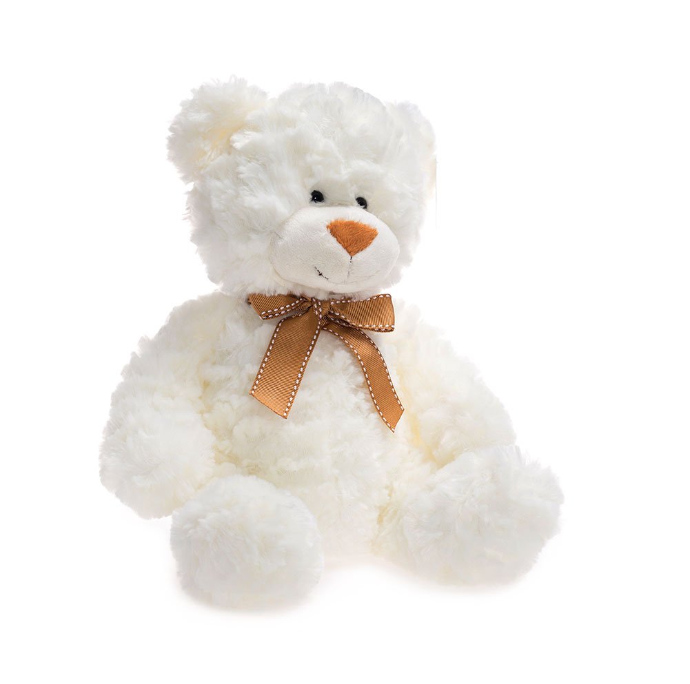 WILDREAM Stuffed Teddy Bear, Plush Teddy Bear, White, 11 Inches