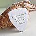Fathers Day Gift Mens I couldn't Pick a Better Dad Guitar Pick Custom Gift for Daddy Papa Stainless Steel (Matte)