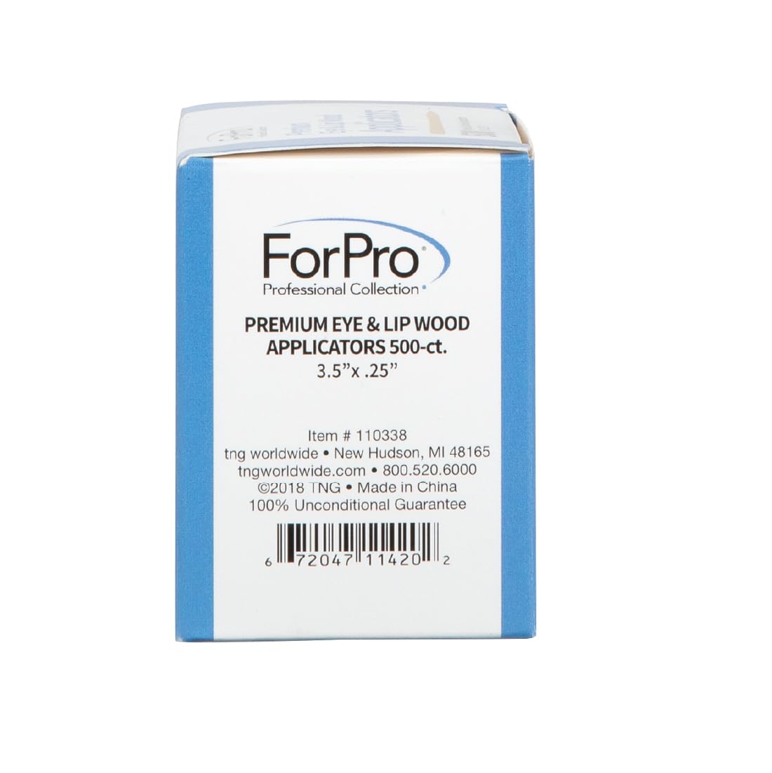 ForPro Professional Collection Premium Eye & Lip Wood Applicators, Non-Sterile, for Hair Removal Wax Application and DIY Projects, 3.5” L x .25” W, 500-Count