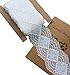 LaceRealm 3 Inch Wide×10 Yards Stretch Floral Pattern Lace Ribbon Trim Lace for Headbands Garters & Crafts 5508 (White)
