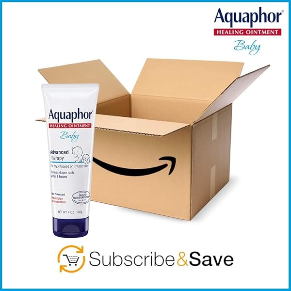AQUAPHOR BABY HEALING OINTMENT ADVANCED THERAPY SKIN PROTECTANT, DRY SKIN AND DIAPER RASH OINTMENT, 7 OZ TUBE