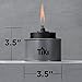 TIKI Brand 4.5-Inch Tin Table Torch, Silver