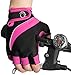 GearTOP Cycling Gloves - Half Finger Light Pad Protection For Riding Weightlifting Cycling And More - Women and Men Sporting Glove (Pink/Black, Medium)